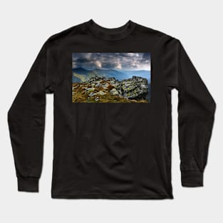 Alpine landscape in a cloudy day Long Sleeve T-Shirt